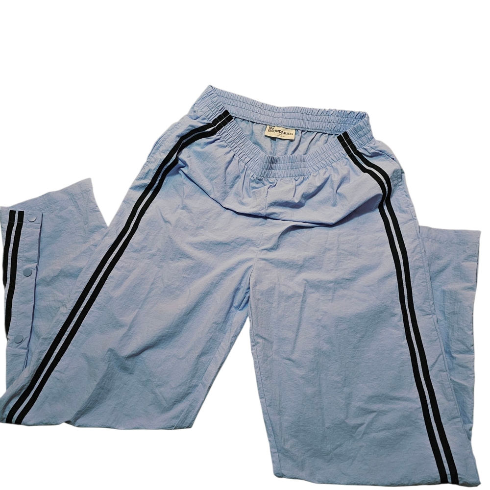 No Boundaries Sky Blue Elastic Waist Track Pants